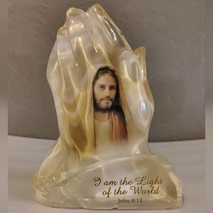 Praying Hands Scripture Collectible Resin Casting